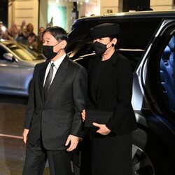 Los Emperadores Naruhito y Masako de Japón a su llegada a Londres para el funeral de Isabel II