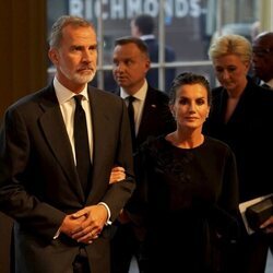 Los Reyes Felipe y Letizia en la recepción ofrecida por Carlos III en Buckingham