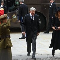 Michael y Carole Middleton, padres de Kate, en el funeral de la Reina Isabel II