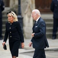 Joe Biden y Jill Biden en el funeral de estado de la Reina Isabel II