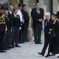 Boris Johnson en el funeral de estado de la Reina Isabel II