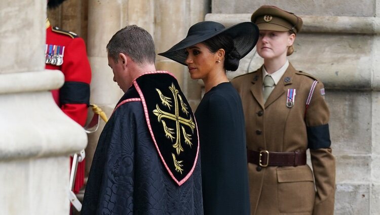 Meghan Markle en el funeral de estado de la Reina Isabel II