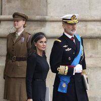 El Rey Felipe VI y la Reina Letizia en el funeral de la Reina Isabel II