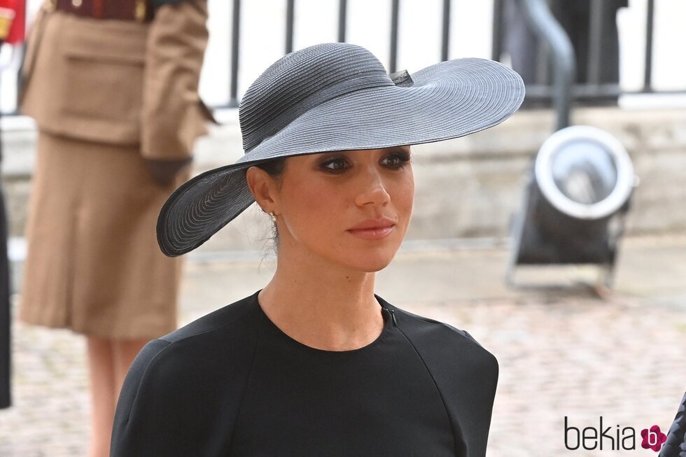 Meghan Markle en el funeral de la Reina Isabel II