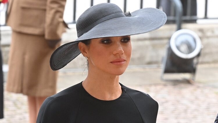 Meghan Markle en el funeral de la Reina Isabel II