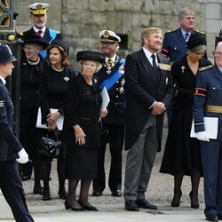 Diversas Casas Reales salen de Westminster tras el funeral de la Reina Isabel II