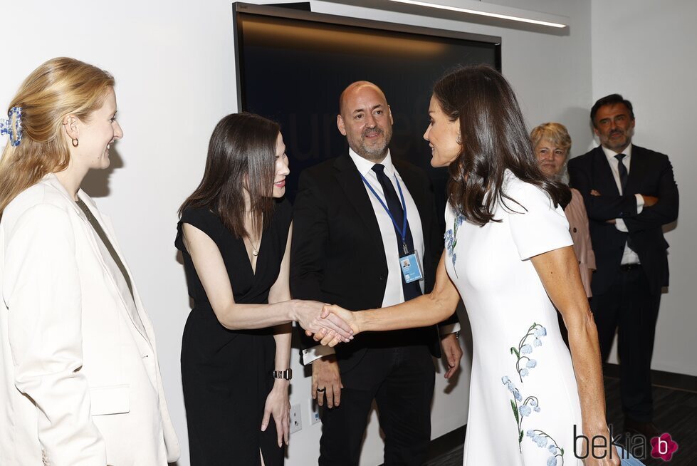 La Reina Letizia en su reunión con expertos de UNICEF en Nueva York