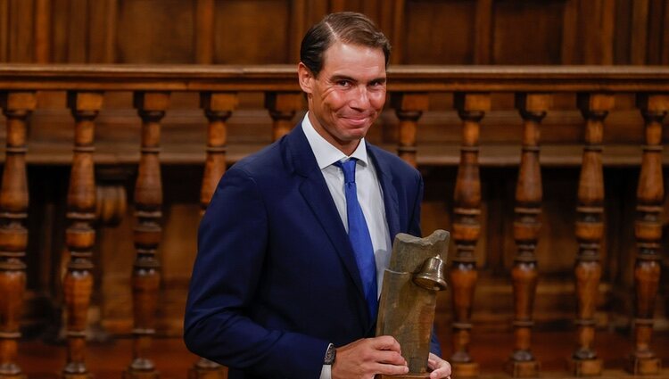 Rafa Nadal recibe el Premio Camino Real a Rafa Nadal en la Universidad de Alcalá de Henares