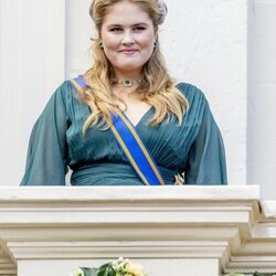 Amalia de Holanda debutando en el Prinsjesdag