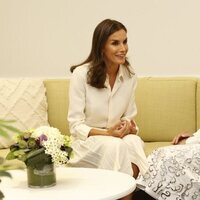 La Reina Letizia y Jill Biden charlando en Nueva York en el Día de la Investigación del Cáncer