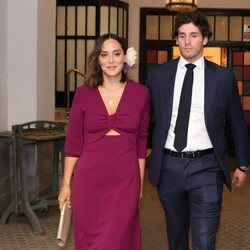 Tamara Falcó e Íñigo Onieva acudiendo a una boda