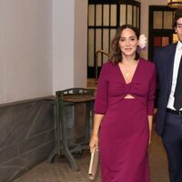 Tamara Falcó e Íñigo Onieva acudiendo a una boda