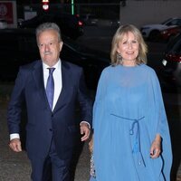 Manuel Campo Vidal y María Rey en la boda de Euprepio Padula