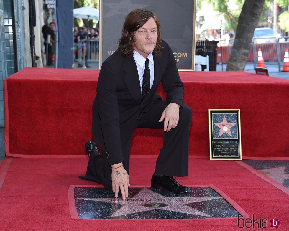 Norman Reedus recibe su estrella en el Paseo de la Fama de Hollywood