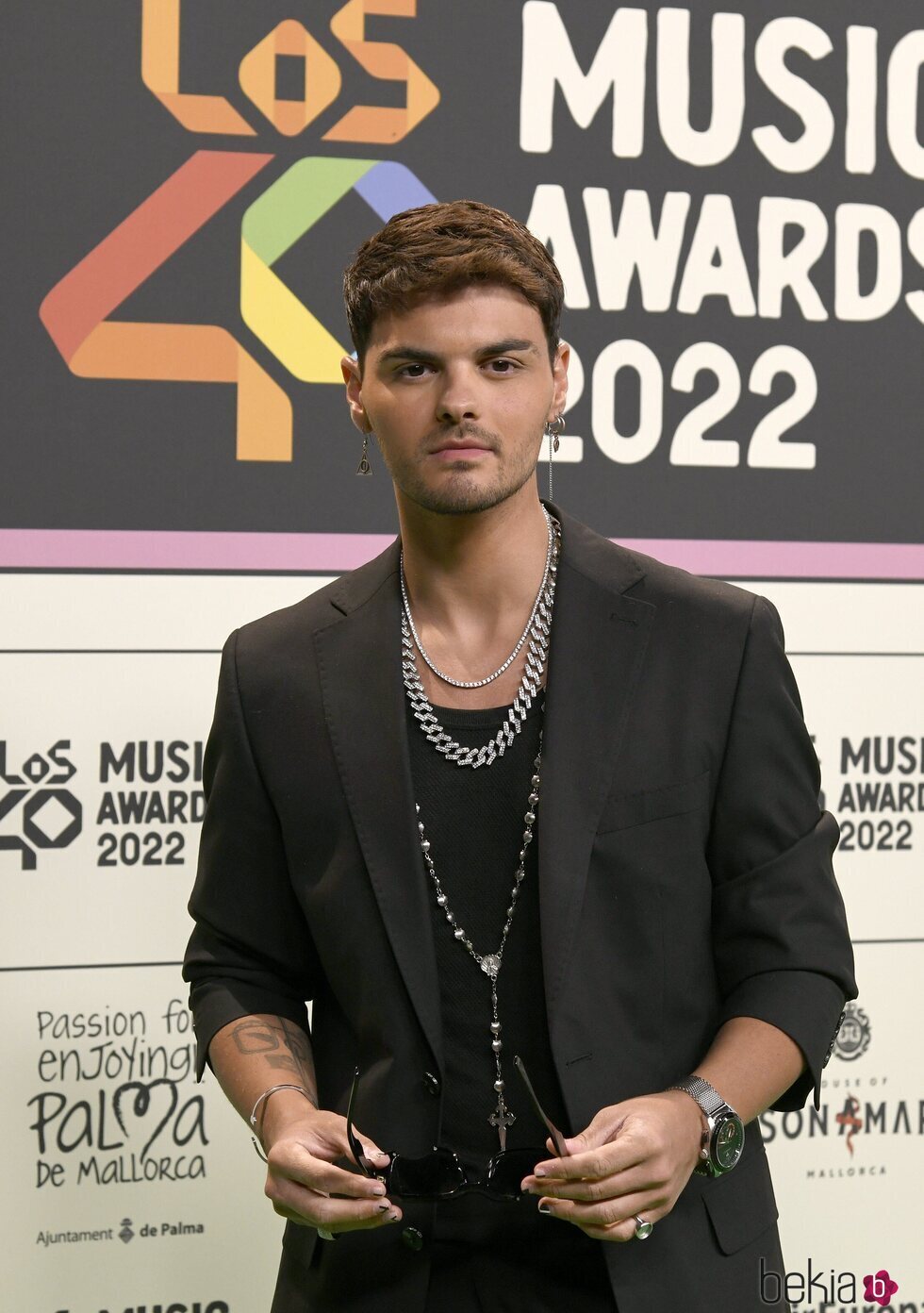 Abraham Mateo en la cena de nominados de Los 40 Music Awards 2022