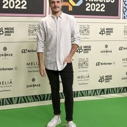 Miki Núñez en la cena de nominados de Los 40 Music Awards 2022