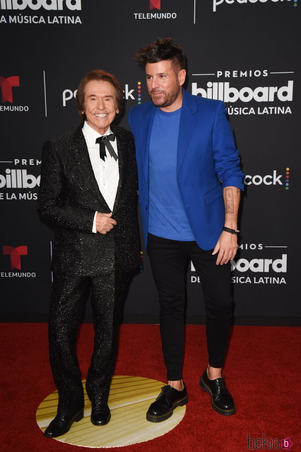 Raphael y Pablo López en los Billboard Latinos 2022