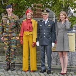 Gabriel de Bélgica recibe la boina azul junto a sus padres los Reyes Matilde y Felipe y su hermana Isabel de Bélgica