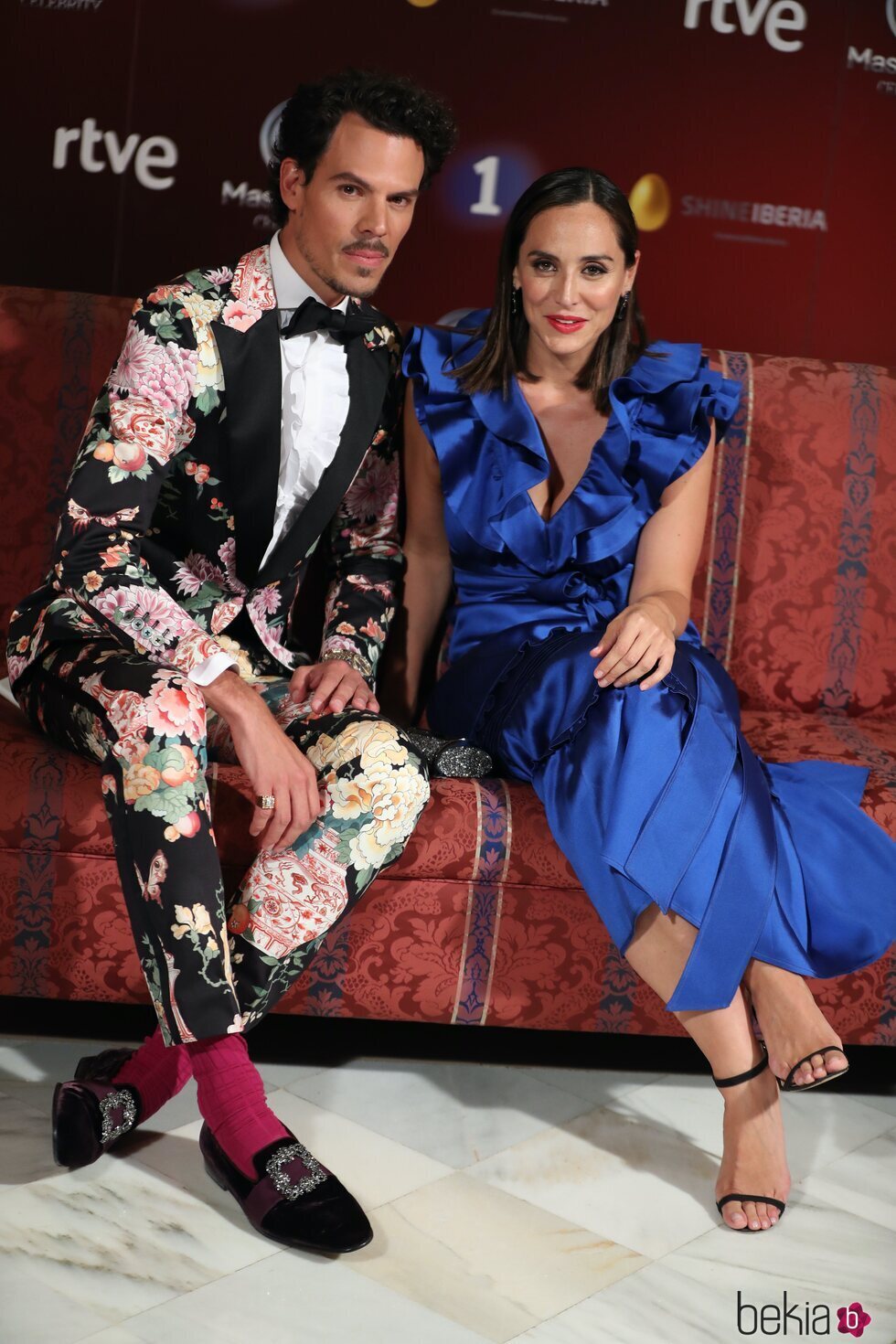 Juan Avellaneda y Tamara Falcó en la presentación de 'MasterChef Celebrity 4'