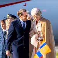 Daniel de Suecia y Máxima de Holanda, muy cómplices en el recibimiento a los Reyes de Holanda por su Visita de Estado a Suecia