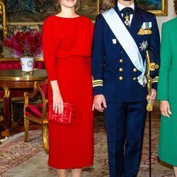 Carlos Felipe y Sofia de Suecia en la recepción a los Reyes de Holanda por su Visita de Estado a Suecia