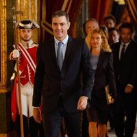 Pedro Sánchez en la recepción por la Fiesta Nacional 2022