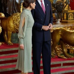 Los Reyes Felipe y Letizia en la recepción por la Fiesta Nacional 2022