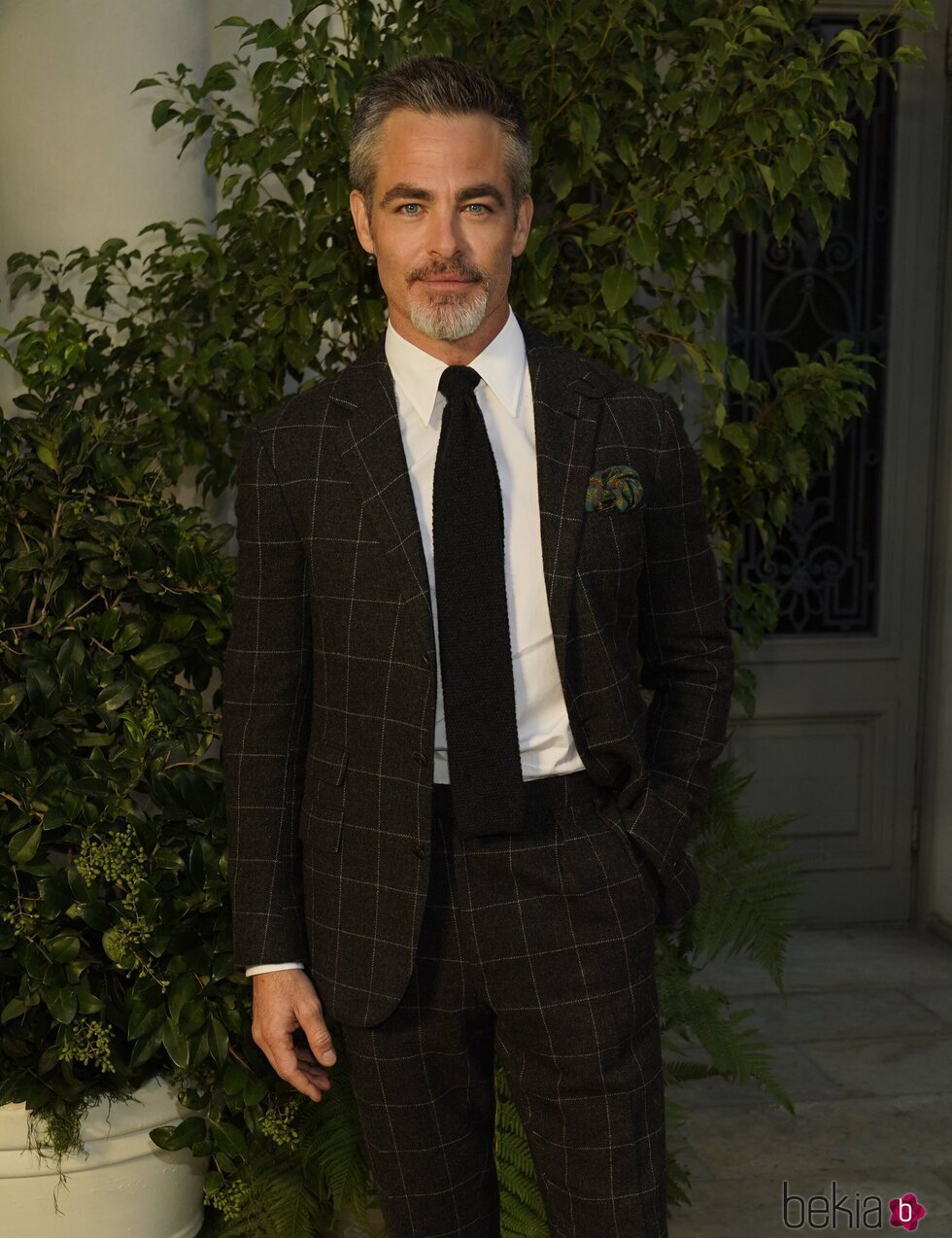 Chris Pine en el desfile de Ralph Lauren en Pasadena