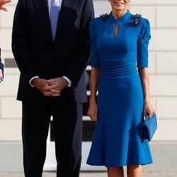 Los Reyes Felipe y Letizia en la ceremonia de bienvenida en su visita de Estado a Alemania