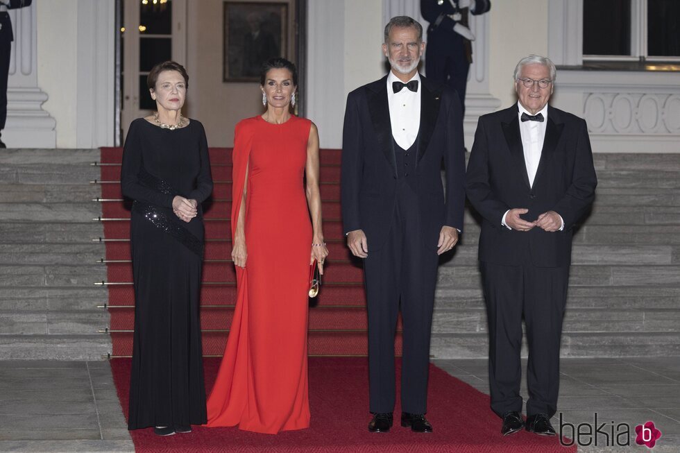 Los Reyes Felipe y Letizia junto con el Presidente de Alemania y la primera dama en la cena de su Viaje de Estado