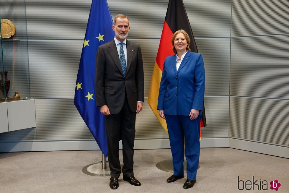 El Rey Felipe VI con la Presidenta del Bundestag en la Visita de Estado de los Reyes de España a Alemania