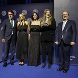 José Creuheras, Yolanda Díaz, Cristina Campos, Luz Gabás y Miquel Iceta en el Premio Planeta 2022