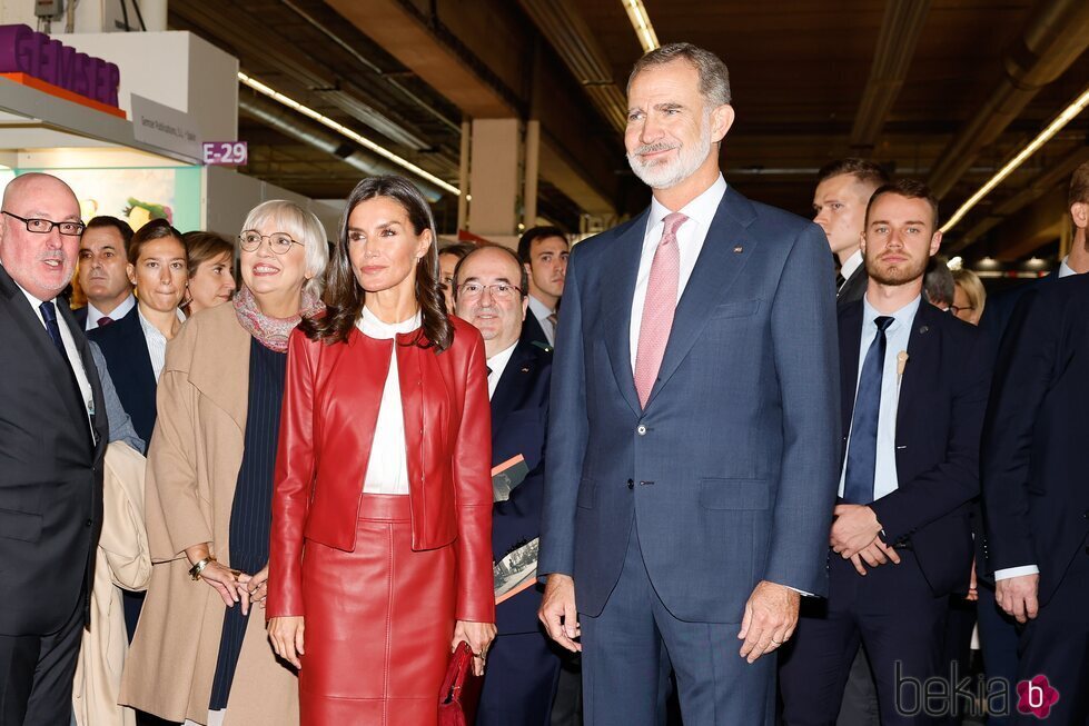 Los Reyes Felipe y Letizia en la Feria del Libro de Frankfurt 2022 durante su Visita de Estado a Alemania