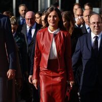 La Reina Letizia y Miquel Iceta en la Feria del Libro de Frankfurt 2022 durante la Visita de Estado de los Reyes de España a Alemania