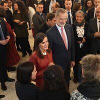 Los Reyes Felipe y Letizia en una recepción en el Cervantes en Frankfurt durante su Visita de Estado a Alemania