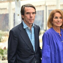 José María Aznar y Ana Botella en la fiesta de la cátedra de Mario Vargas Llosa