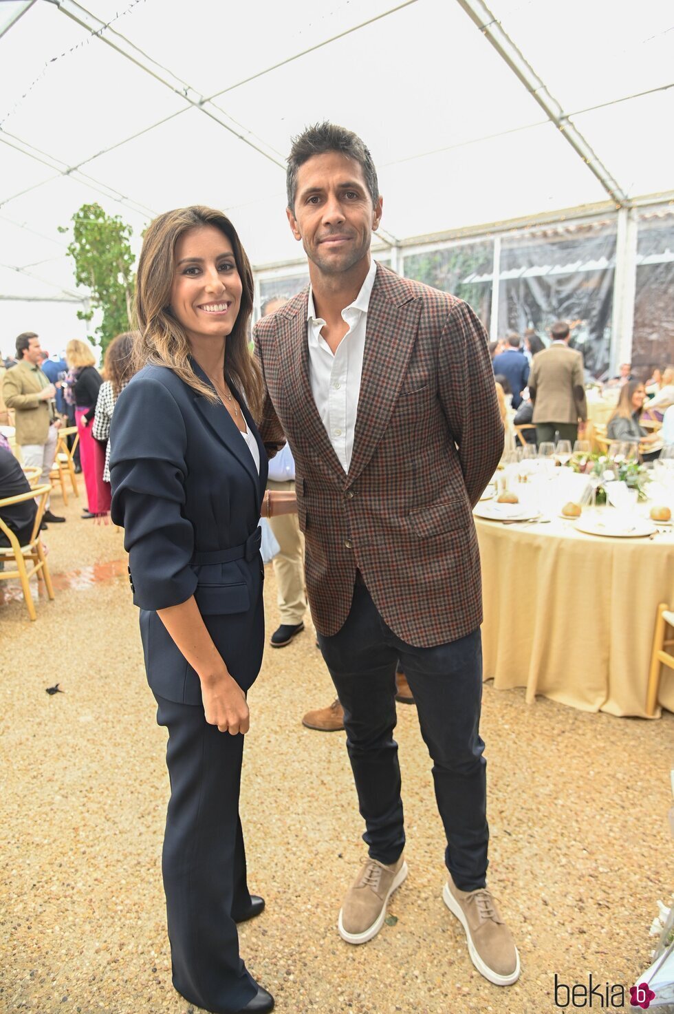 Ana Boyer y Fernando Verdasco en la fiesta de la cátedra de Mario Vargas Llosa