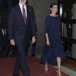 Los Reyes Felipe y Letizia en el estreno de la ópera 'Aída' en el Teatro Real