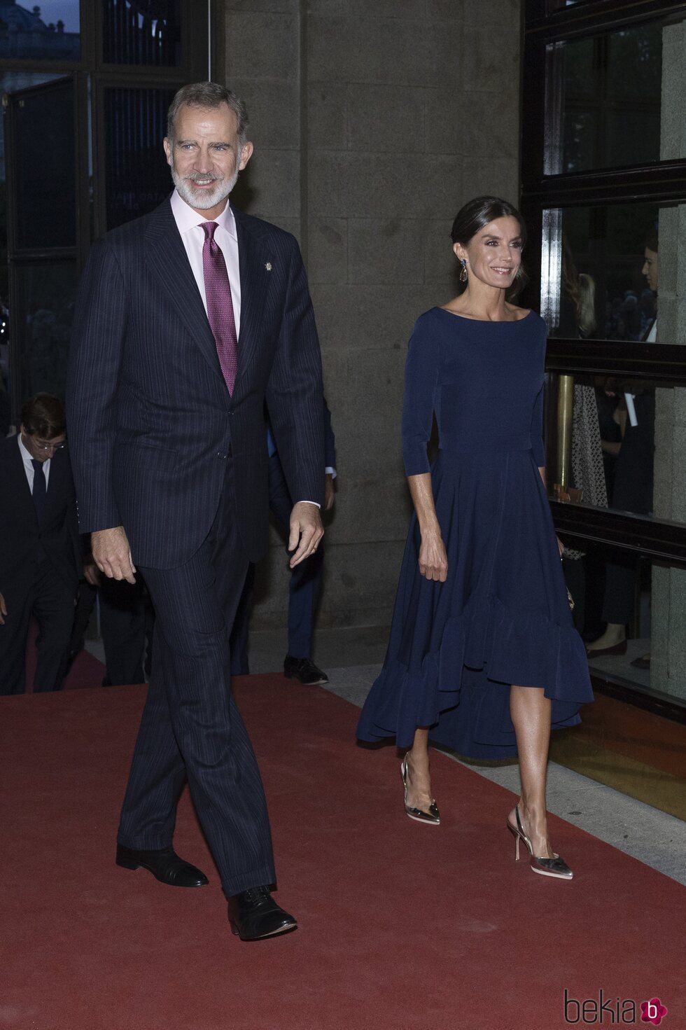 Los Reyes Felipe y Letizia en el estreno de la ópera 'Aída' en el Teatro Real