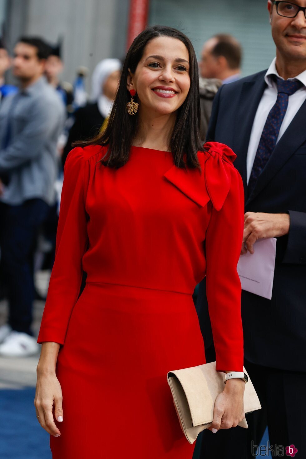 Inés Arrimadas a su llegada a la gala de los Premios Princesa de Asturias 2022