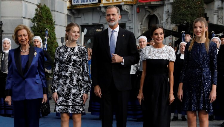 Los Reyes de España, la Princesa Leonor, la Infanta Sofía y la Reina emérita en los Premios Princesa de Asturias 2022