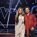 Lola Índigo y Luis Fonsi en las batallas de 'La Voz 2022'