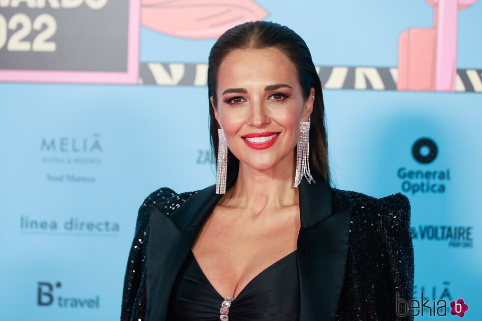 Paula Echevarría posando en Los 40 Music Awards 2022