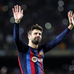 Gerard Piqué se despide en su último partido con el F.C. Barcelona