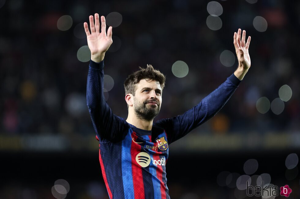 Gerard Piqué se despide en su último partido con el F.C. Barcelona