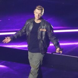 Nick Carter en un concierto de los Backstreet Boys tras la muerte de Aaron Carter