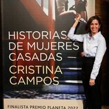 Cristina Campos en la presentación de su novela 'Historias de mujeres casadas', finalista del Premio Planeta 2022