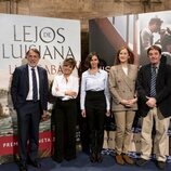 José Crehueras, Sonsoles Ónega, Cristina Campos, Luz Gabás y Luis García Montero en la presentación de las novelas ganadora y finalista del Premio Planeta 