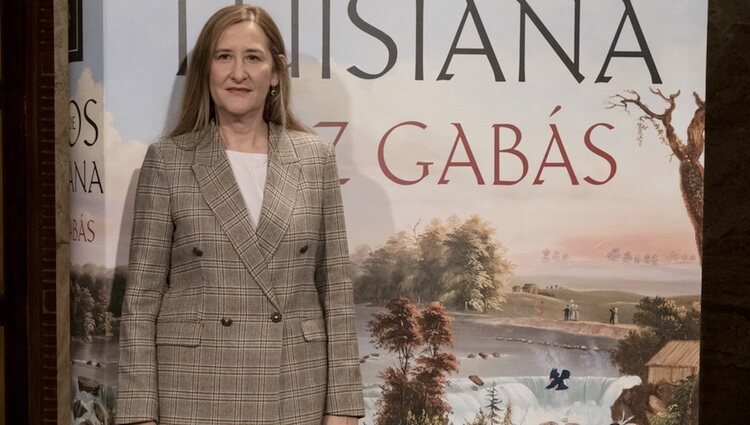 Luz Gabás en la presentación de su novela 'Lejos de Luisiana'