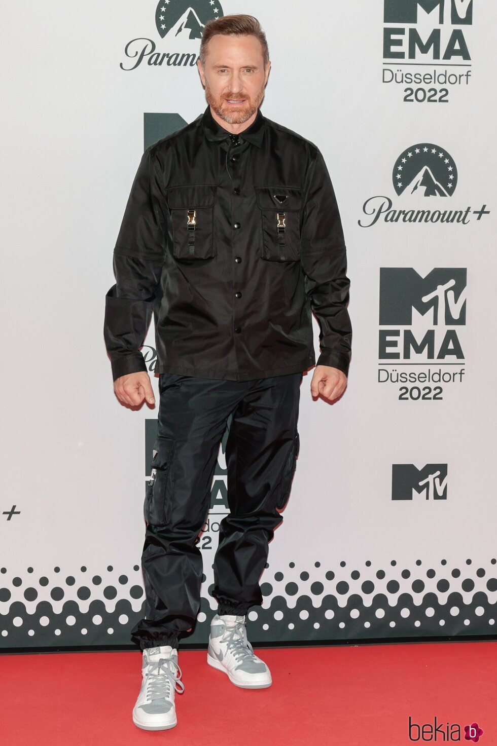 David Guetta en la alfombra roja de los MTV EMA 2022